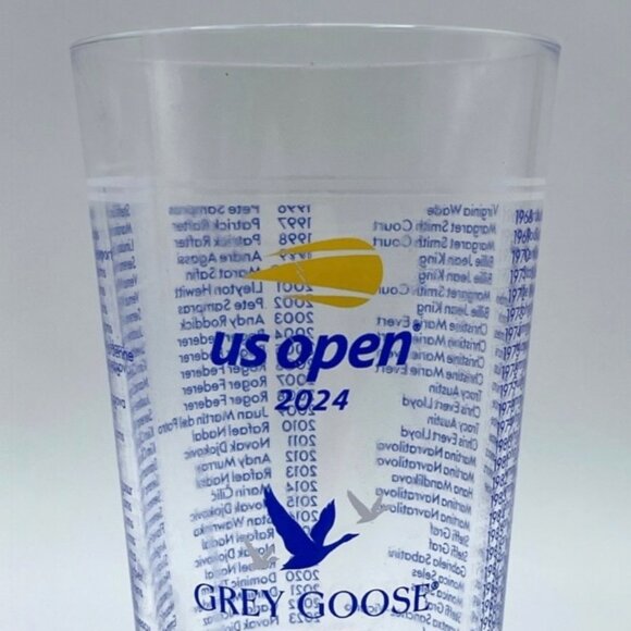 2024 US Open Tennis 🎾 Honey Deuce Grey Goose Plastic Glass Cup Tumbler SOUVENIR - Picture 2 of 11